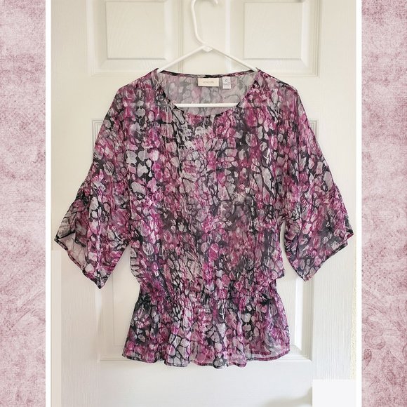 Chico's SemiSheer Top - Picture 1 of 5